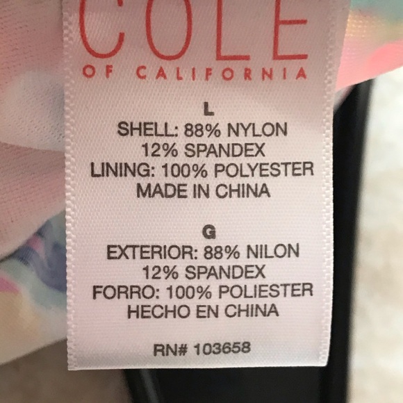 Cole of California Halter Tankini NWT Size Large - Picture 12 of 13